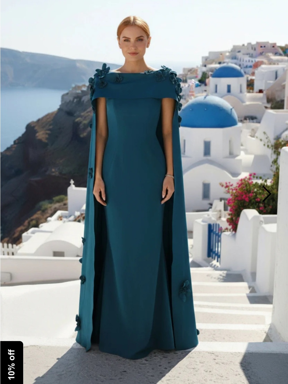 Terani Couture Teal Cocktail Dress